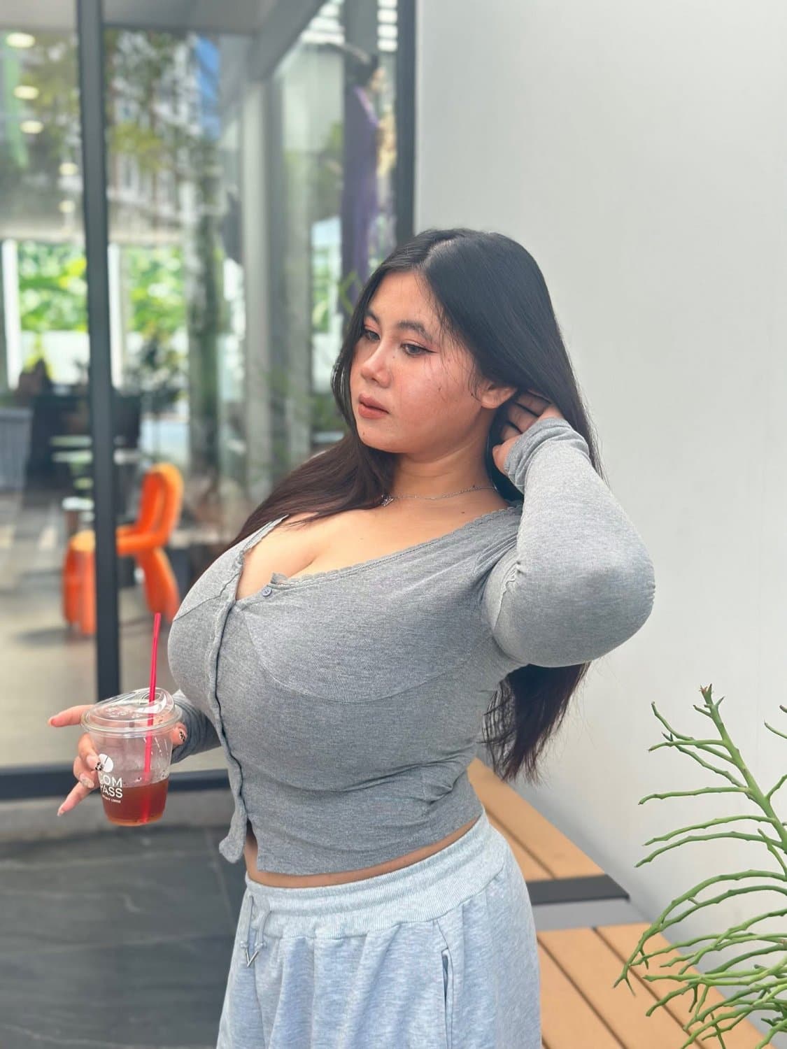 Feel like gonna cum with this big slut boobs (21/21)