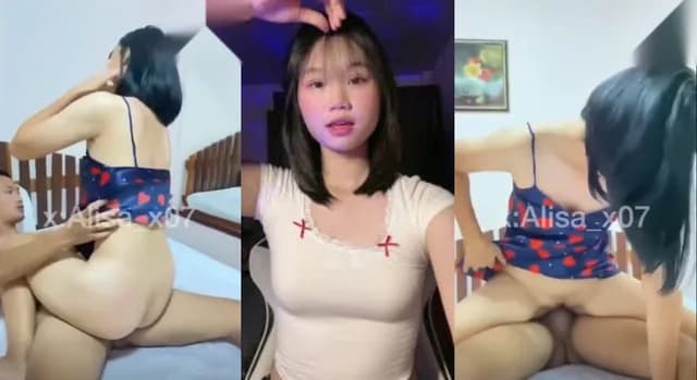 คลิปหลุด Alisa_x07 น้องไข่มุก สาวน้อยดาวติ๊กต๊อกคนสวยหีโครตฟิตหุ่นอย่างโคตรแจ่มมาเปิดห้องเย็ดกับหนุ่มไทบ้านจนน้ำแตกเลย (1/1)