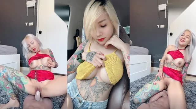 คลิปหลุด catdevilswing เจ๊เมย์ปีศาจแมว สาวสักลานนมใหญ่เปิดห้องมาเจอหุ่นควยโตเลยมานั่งเอาหีเสียวขย่มเล่นซ่ะหน่อยแต่เพลินเลยเล่นน้ำแตกคาหีไปหนึ่งน้ำฟินๆ (1/1)
