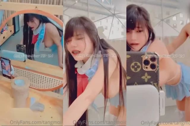 คลิปหลุด น้องแตงโม onlyfans tangmoinin สาวเหล็กดัดสุดสุดเซ็กซี่ นั่งคุกเข่าโม๊คควยให้ผัว เจอจับยืนเอาหีท่าหมา ซอยหีอย่างฟิน (1/1)