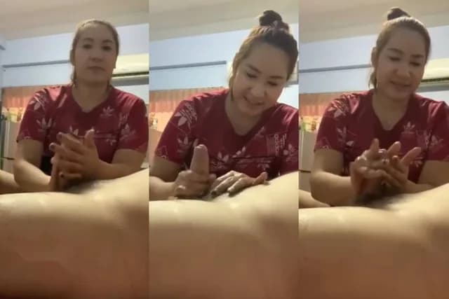 คลิปโป๊ไทย สาวใหญ่ รับงานนวดกระปู๋ ลงน้ำมันแล้วชักว่าวให้เสียวๆ เล่นควยไปคุยไปได้อารมณ์เสียวจนน้ำแตก – ติดหีไทย.com (1/1)