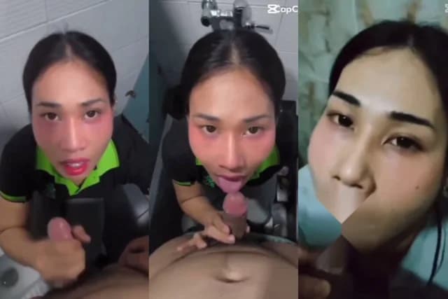 คลิปหลุดสาวโรงงาน อมควยให้เพื่อนร่วมงาน เวลาพักเที่ยงแอบพากันเข้ามาดูดควยในห้องน้ำ ทั้งชักทั้งอม เสร็จแล้วเข้างานสบายตัว (1/1)