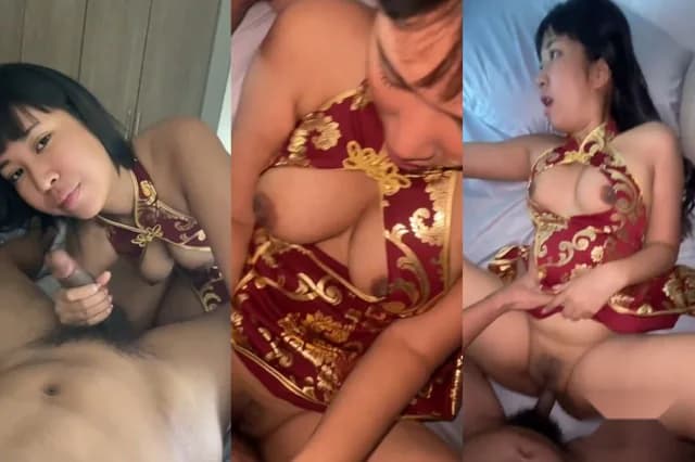 คลิปหลุดมาใหม่ น้องเปีย สอวบนมใหญ่สายนัดเย็ด วันนี้ใส่ชุดอาหมวยยั่วควยสุดๆ อมควยเลียหัวควยเสียวจัด นอนให้กระหน่ำยับ หุ่นอวบเย็ดโคตรมันส์ (1/1)