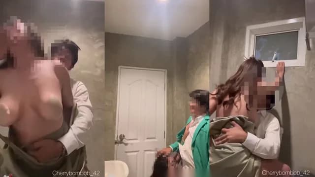คลิปหลุดทวิตเตอร์ cherrybombbb_42 น้องเรย์มาแอบเย็ดเสียวกับแฟนหนุ่ม ในห้องน้ำ มาจับเย็ดเสียวลีลาอย่างเด็ด เย็ดกันอย่างมันส์ โยกควยร่อนเอวโครตมันส์ ซอยหีกันอย่างมันส์เอวดีจัดๆ (1/1)