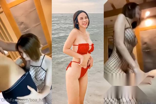 คลิปหลุดไทย น้องบัว Boa_handcock ใส่ชุดตาข่ายสุดเซ็กซี่ โดนจับกดหัวโม๊คควย ก่อนจับเย็ดหน้ากระจก หุ่นดีเด็ดจัด (1/1)