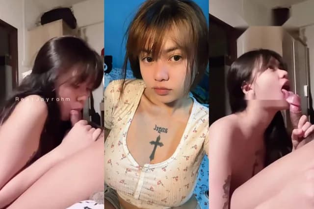 คลิปหลุดทวิตเตอร์ สาวสักลายนั่งอมควยโคตรเสียว โยกหัวอมควยอย่างมันส์ เสียวและฟินสุดๆ เลียตั้งไข่ไปยันหัวควย (1/1)