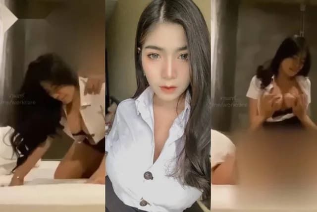 คลิปหลุด น้องแก้ม ห้องเชือด นักศึกษารับงาน โดนแอบถ่ายไม่รู้ตัว โดนเย็ดคาชุดนักศึกษาได้อารมณ์มาก ซอยหีเย็ดยับไม่ยั้ง (1/1)