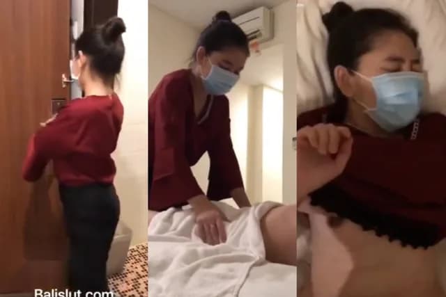 คลิปหลุดเด็ด หมอนวดแถวสุขุมวิท มานวดอยู่ดีๆ ทนเงี่ยนไม่ไหว จับเย็ดหีเลย (1/1)